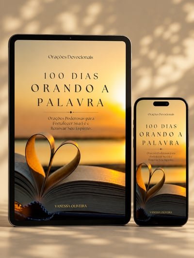 Capa do livro 100 Dias Orando a Palavra